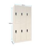 STEEL LOCKER 6 DOOR