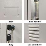 STEEL LOCKER 2 DOOR longitudinal