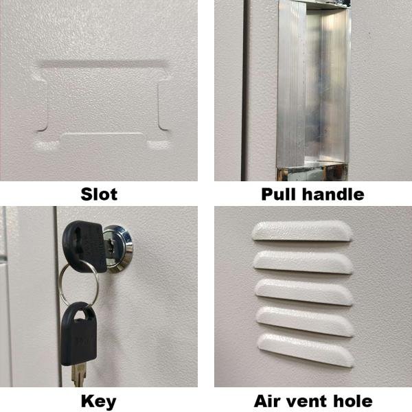 STEEL LOCKER 2 DOOR longitudinal